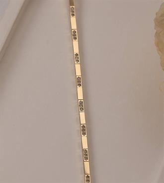 Taşlı Çubuk Sıralı Bileklik