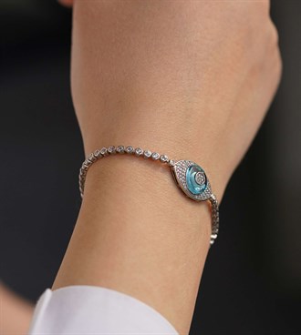 Taşlı Göz Su Yolu Bileklik