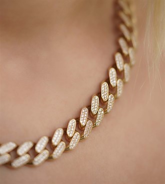 Taşlı Gurmet Zincir Kolye