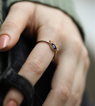 Taşlı Kirpik Yüzük