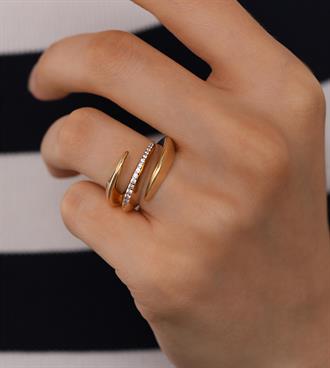 Cetaş Taşlı Pençe Yüzük