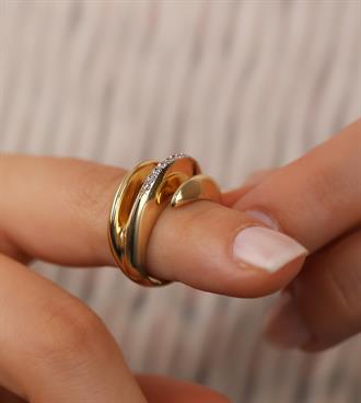 Cetaş Taşlı Pençe Yüzük