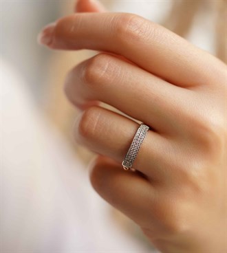 Taşlı Plaka Yüzük