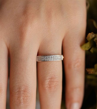 Taşlı Plaka Yüzük