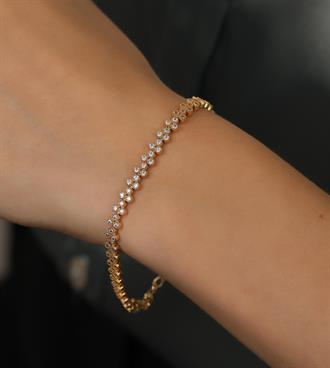 Taşlı Roza Bileklik