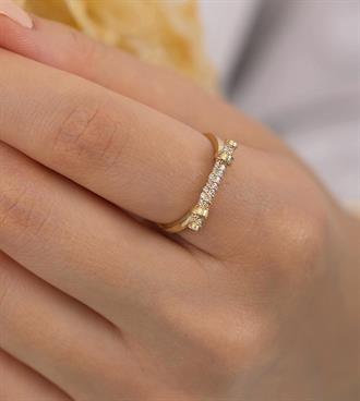 Taşlı Silindir Yüzük