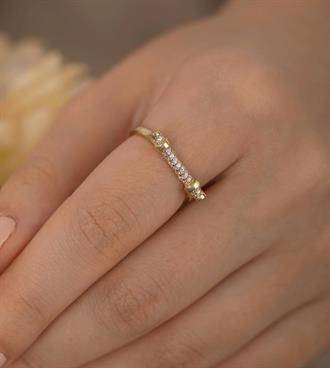 Taşlı Silindir Yüzük