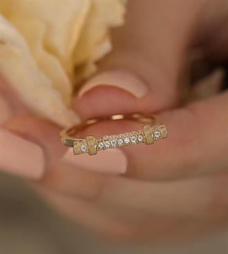 Taşlı Silindir Yüzük