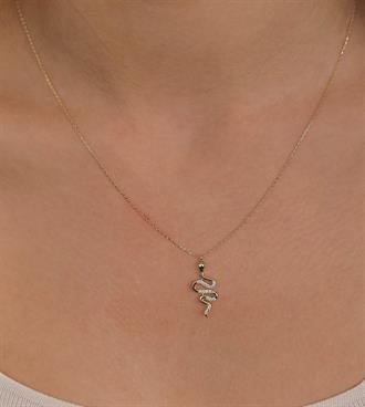 Taşlı Yılan Kolye