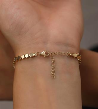 Taşlı Yıldız Sıralı Bileklik