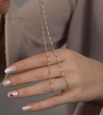 Tek Sıra Çubuklu Dorika Kolye