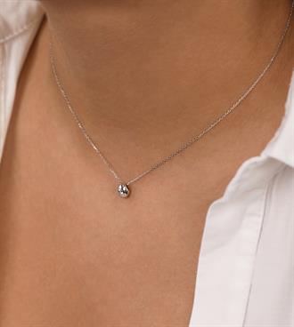 Tektaşlı Mini Top Kolye