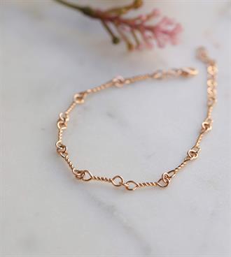 Tel Burgu Bileklik Rose