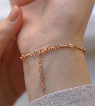 Tel Burgu Bileklik Rose