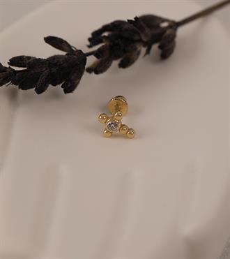 Top Top Taşlı Piercing (Tragus)