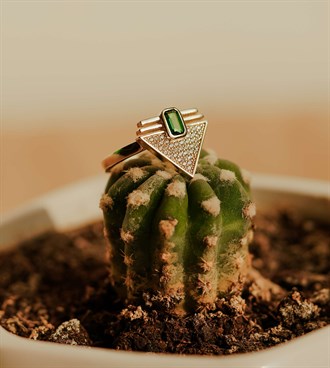 Trigon Yüzük-Yeşil