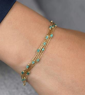 Turkuaz Kataforez Bileklik