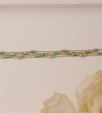 Turkuaz Kataforez Bileklik