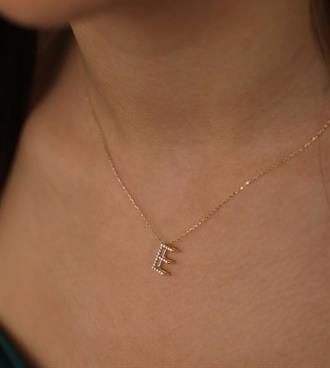 Üç Boyutlu Harf Kolye