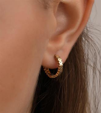 V Dizilim Halka Küpe