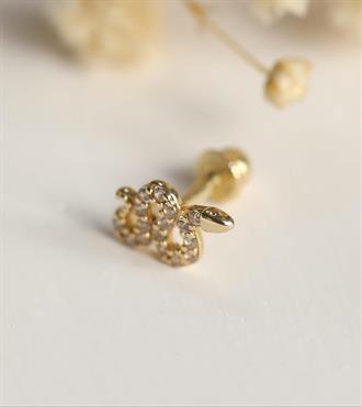 Yılan Taşlı Piercing (Tragus)