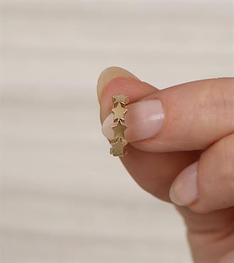 Yıldız Dizilim Halka Küpe