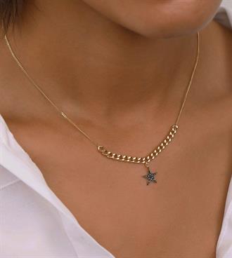 Yıldız ve Gurmet Detaylı Kolye