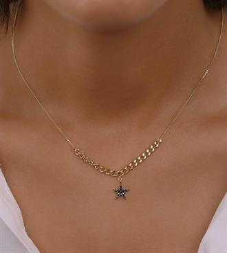 Yıldız ve Gurmet Detaylı Kolye