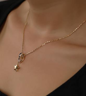 Yıldızlı Fora Kolye