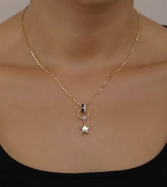 Yıldızlı Fora Kolye