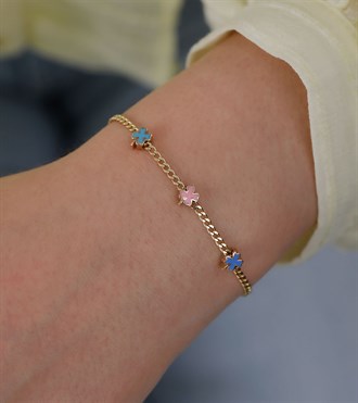 Yoncalı Mini Gurmet Çocuk Bileklik