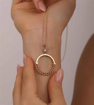 Zincirli Halka Kolye