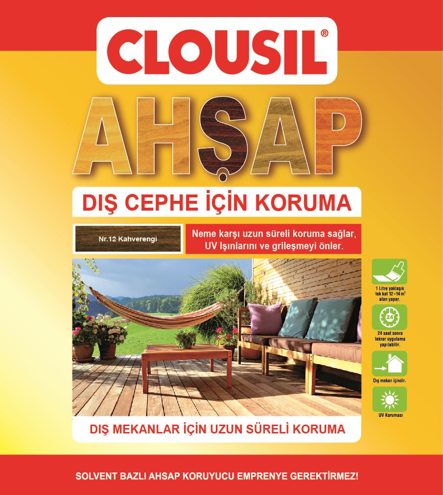 Solvent Based Wood Protectors 2,5LtCLOU Nr.12 Brown Slv Based Wood Protector 2,5Lt