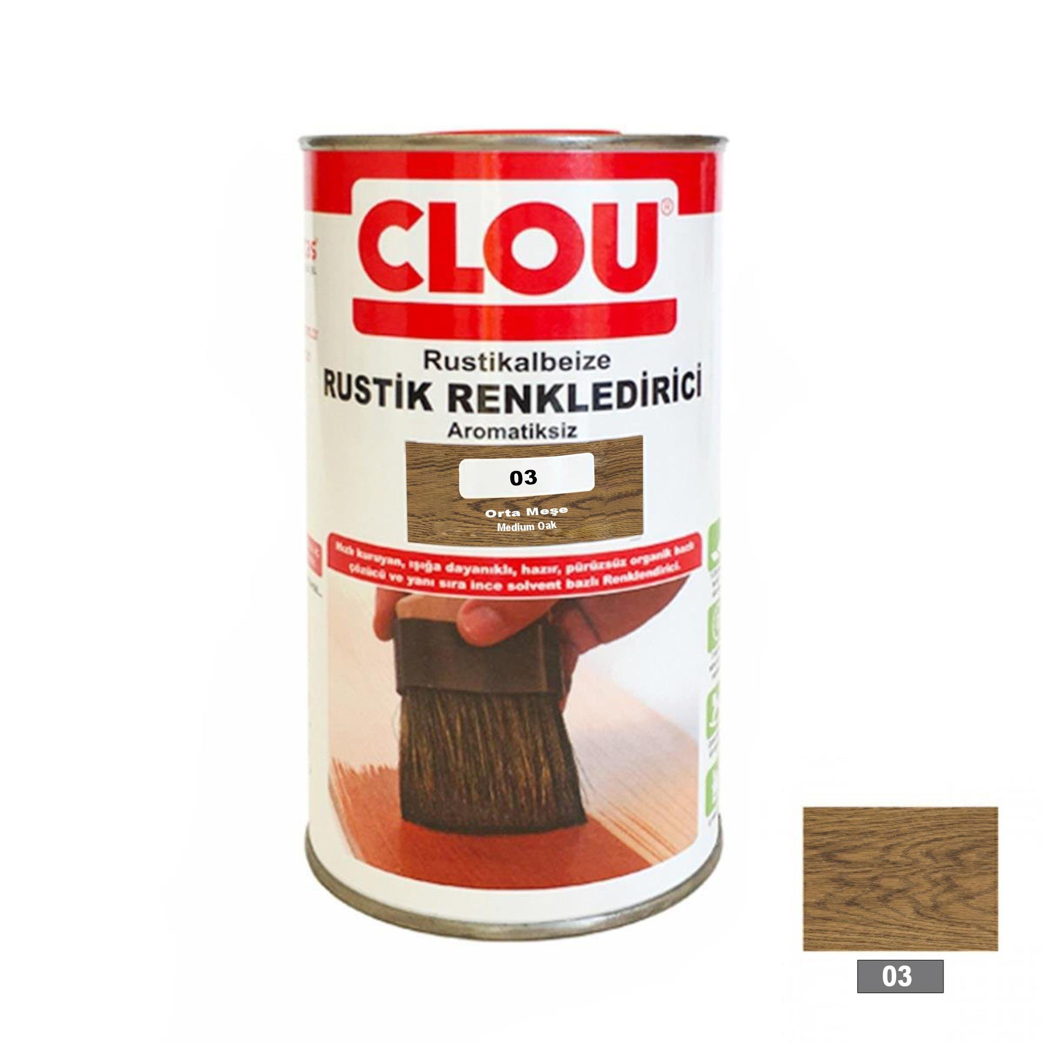 Solvent Bazlı Renklendiriciler 750ml03 Orta Meşe Rustic Efekt Renklendirici 750ml