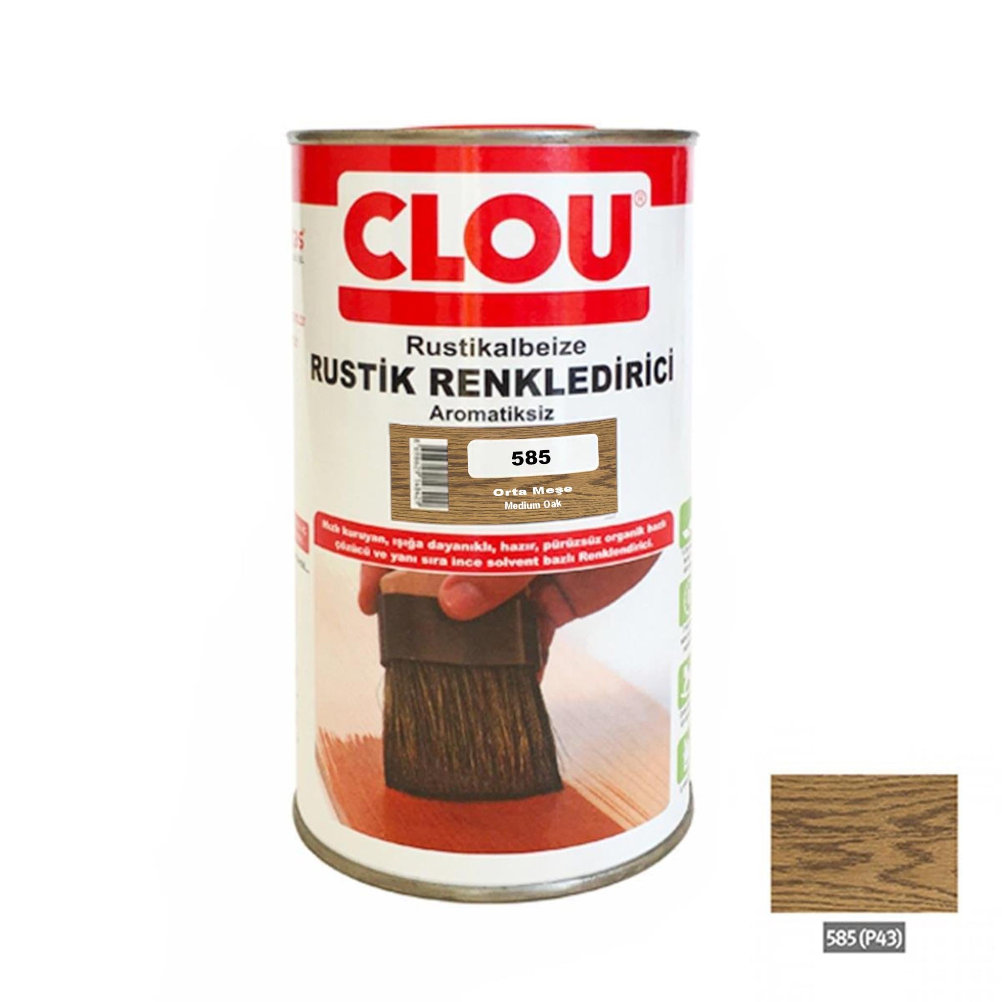 Solvent Bazlı Renklendiriciler 750ml585 Orta Meşe Rustic Efekt Renklendirici 750ml