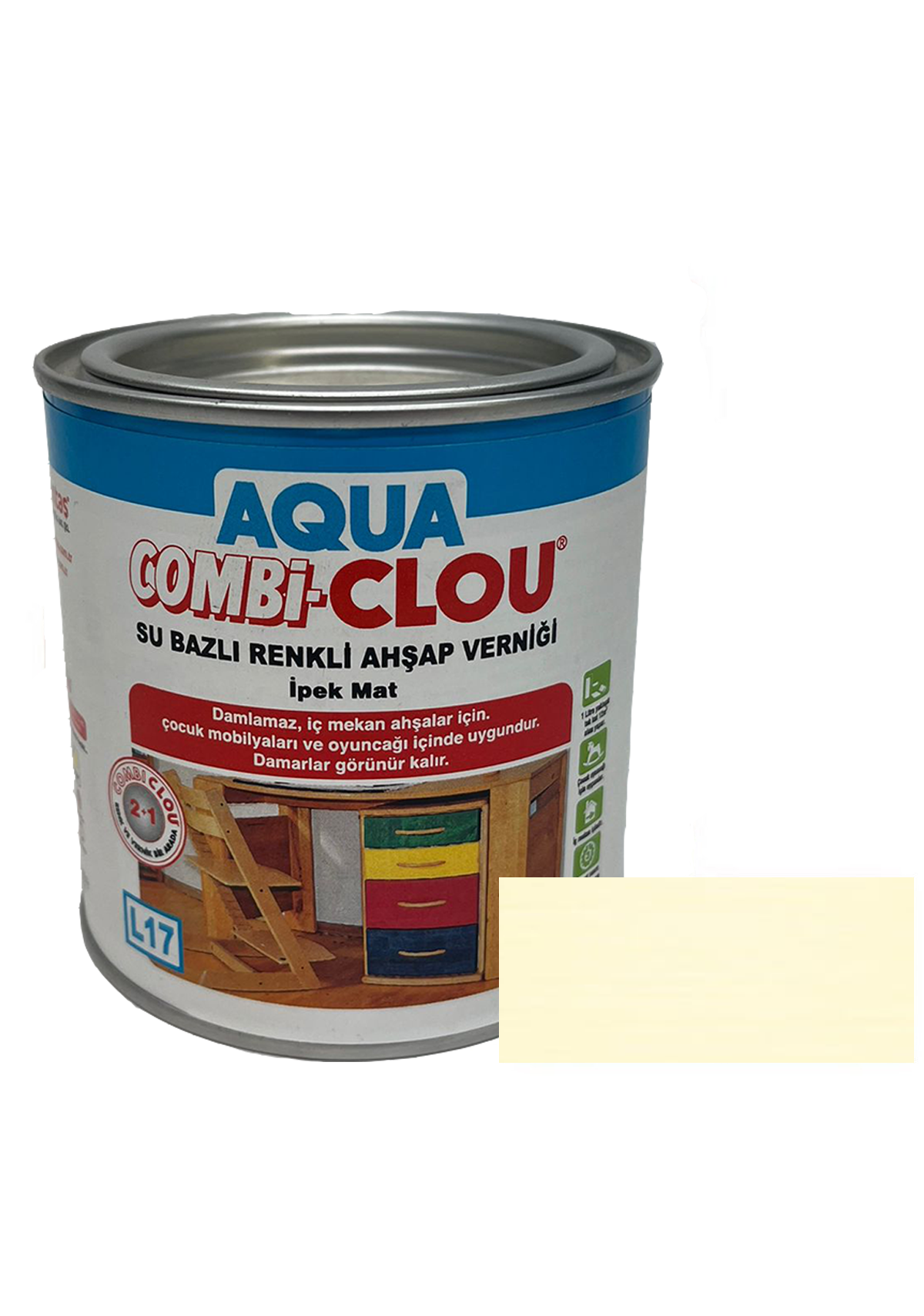 Su Bazlı Vernikler 375mlL17 Nr:23 Akçaağaç Su Bazlı Renkli A. Verniği375ml