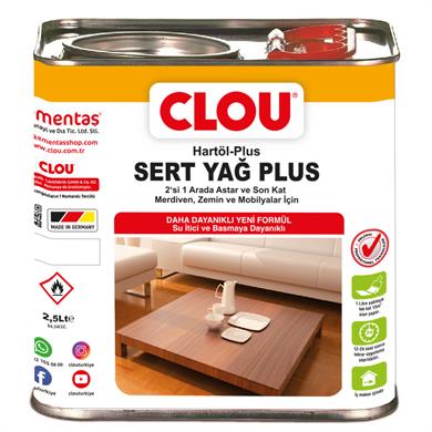 CLOU 30758.00000 Ahşap Sert Yağ PLUS 2,5Lt