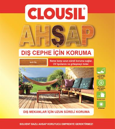 Solvent Bazlı Ahşap Koruyucular 2,5LtCLOU Nr:09 Teak Slv Bazlı Ahşap Koruyucu 2,5LT