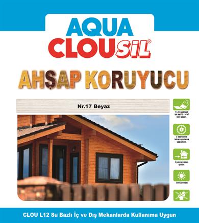 Water Based Wood Protector2,5ltCLOU Nr:17 White Water Based Wood Protector 2,5Lt