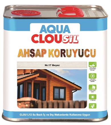 Water Based Wood Protector2,5ltCLOU Nr:17 White Water Based Wood Protector 2,5Lt