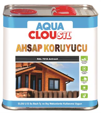 Su Bazlı Ahşap Koruyucular2,5LtCLOU Ral 7016 Antrasit Su Bazlı Ahşap Kor. 2,5Lt