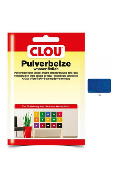 Water Soluble Oxide Powder Wood PaintCLOU Oxide Powder Coating Nr:160 Blue 12gr