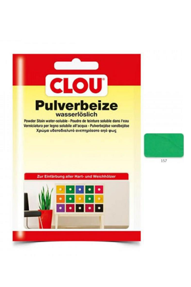 Water Soluble Oxide Powder Wood PaintCLOU Oxide Powder Coating Nr:157 Light Green Oxide 12gr