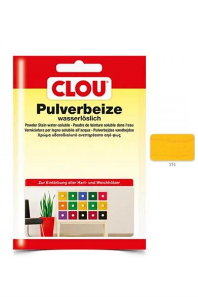 Water Soluble Oxide Powder Wood PaintCLOU Oxide Powder Coating Nr:151 Yellow G 5gr