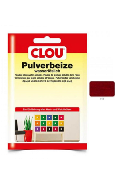 Water Soluble Oxide Powder Wood PaintCLOU Oxide Powder Coating Nr:156 Mahogany 12gr