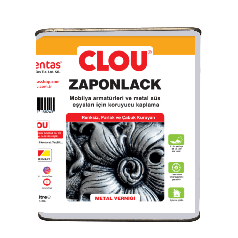 CLOU 30112.00000 L6 Zaponlack Metal Verniği 2,5Lt