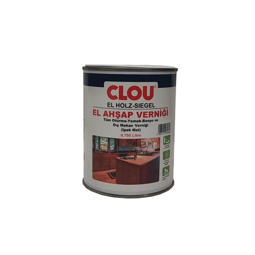 CLOU Solvent Bazlı 1K Vernik İpek Mat 750ml