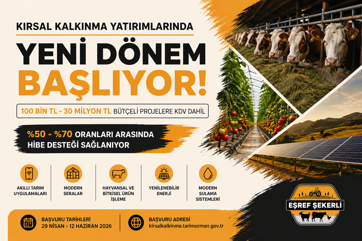 Kırsal kalkınma yatırımları hibe desteği 2026