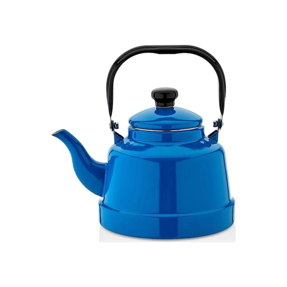 Emaye Çaydanlık No 22 Nostaljik Mavi 4.2 Litre