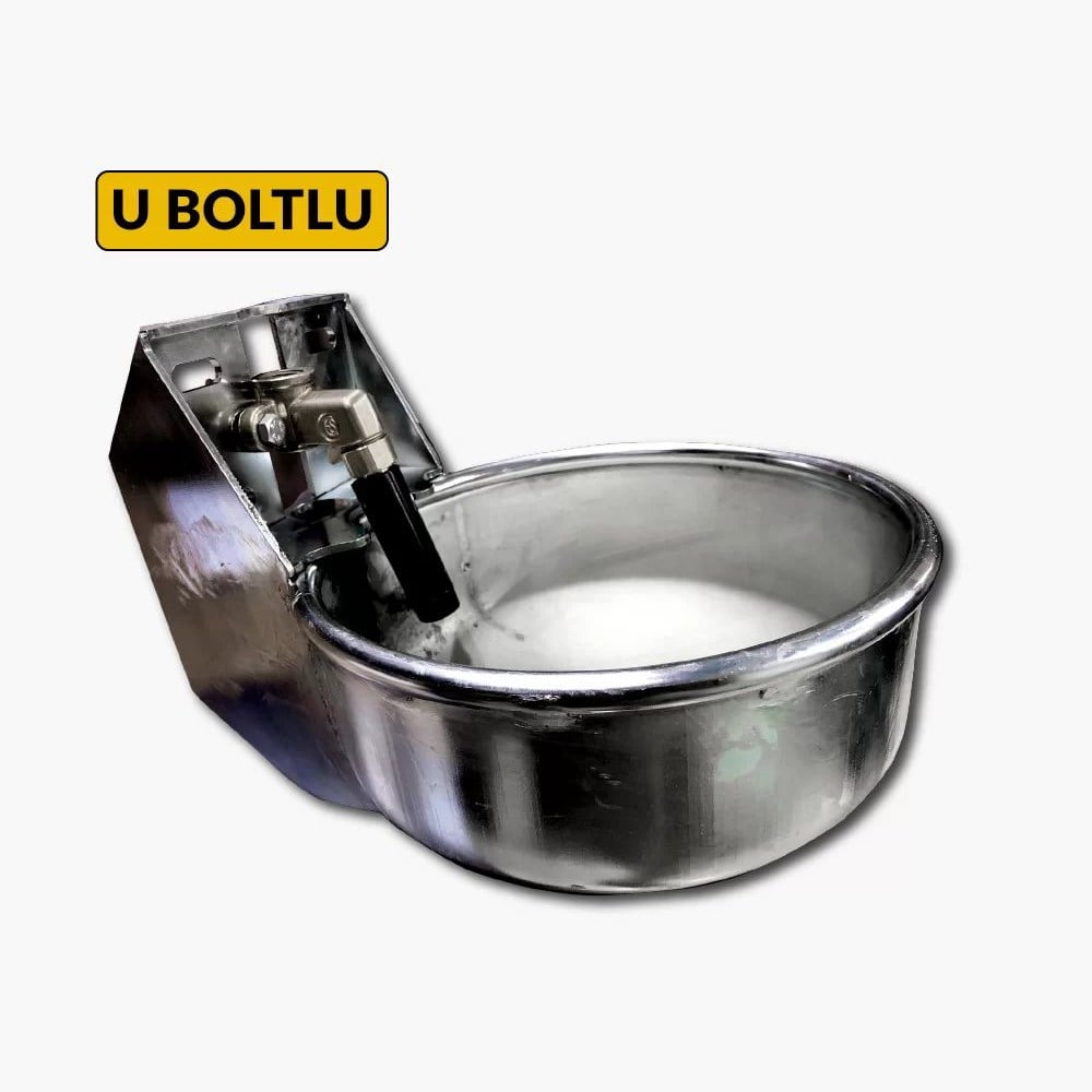 Otomatik Şamandıralı Büyükbaş Hayvan Suluğu + U Bolt